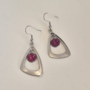 Trouglići srebrni – Twilight Rose – elegantna minđuša iz kolekcije Serendi