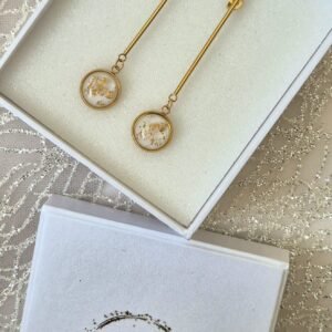 Viseće zlatne – Ivory Bronze – elegantna minđuša iz kolekcije Serendipity