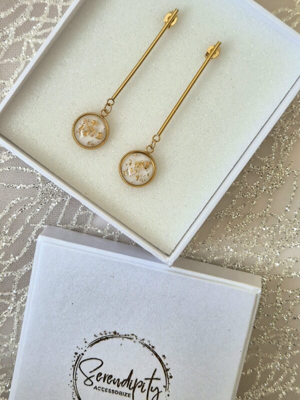 Viseće zlatne – Ivory Bronze – elegantna minđuša iz kolekcije Serendipity