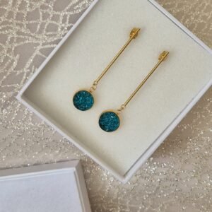 Viseće zlatne – Sea Crystal – elegantna minđuša iz kolekcije Serendipity