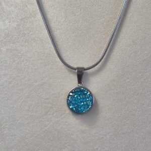 Ogrlica srebrna veća – Blue Stardust – elegantna ogrlica iz kolekcije Serendipity