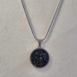 Ogrlica srebrna veća – Black Stardust – elegantna ogrlica iz kolekcije Serendipity
