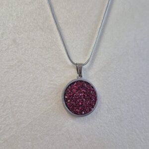 Ogrlica srebrna veća – Crimson Stardust – elegantna ogrlica iz kolekcije Serendipity