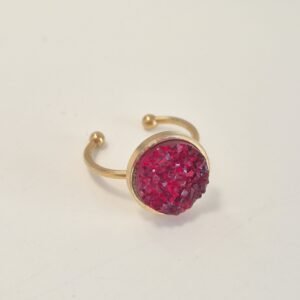 Prsten zlatni manji – Ruby Flame – elegantan prsten iz kolekcije Serendipity