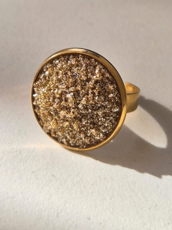 Prsten zlatni veći – Bronze Stardust – elegantan prsten iz kolekcije Serendipity