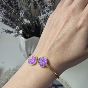 Narukvica zlatna – Soft Lilac – elegantna narukvica iz kolekcije Serendipity