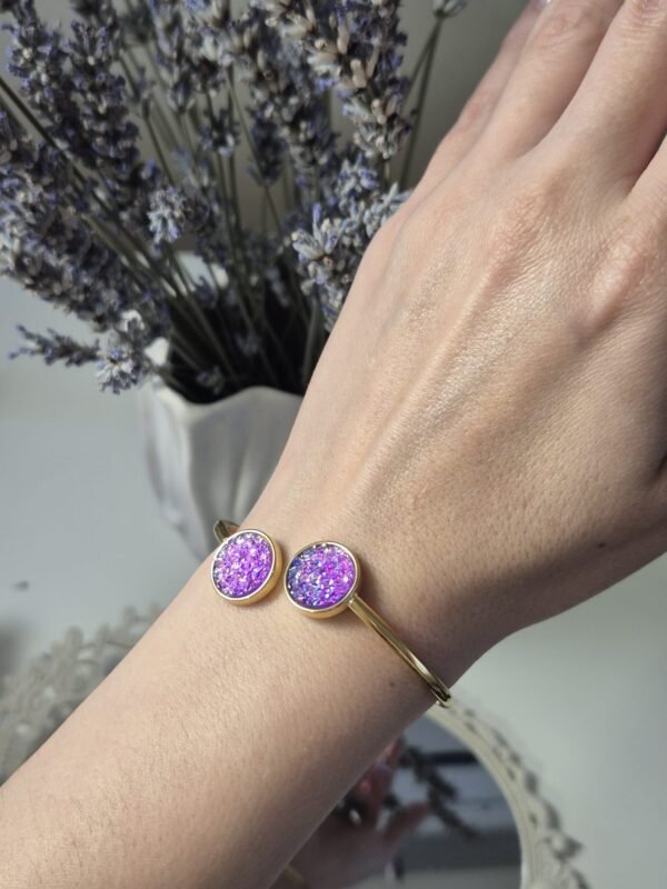 Narukvica zlatna – Soft Lilac – elegantna narukvica iz kolekcije Serendipity