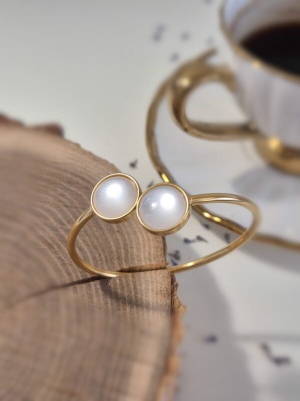 Narukvica zlatna – Pearl White – elegantna narukvica iz kolekcije Serendipity