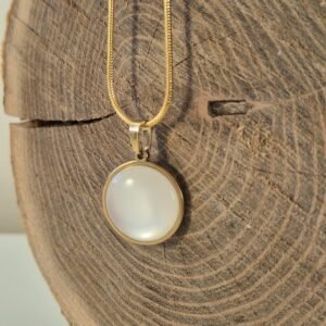 Ogrlica zlatna veća – Clouded Pearl – elegantna ogrlica iz kolekcije Serendipity
