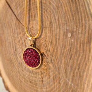 Ogrlica zlatna veća – Crimson Stardust – elegantna ogrlica iz kolekcije Serendipity