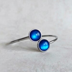Narukvica srebrna – Deep Ocean Blue – elegantna narukvica iz kolekcije Serendipity