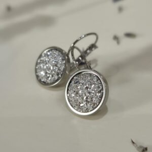Francuske srebrne kopče – Sparkling Silver – elegantna minđuša iz kolekcije Serendipity