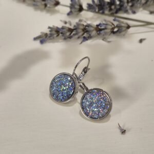 Francuske srebrne kopče – Frosted – elegantna minđuša iz kolekcije Serendipity