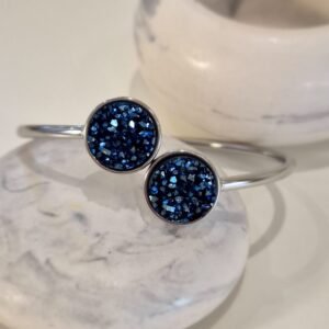 Narukvica srebrna – Deep Blue Stardust – elegantna narukvica iz kolekcije Serendipity