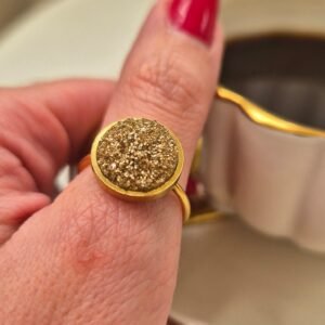 Prsten zlatni veći – Bronze Stardust – elegantna prsten iz kolekcije Serendipity