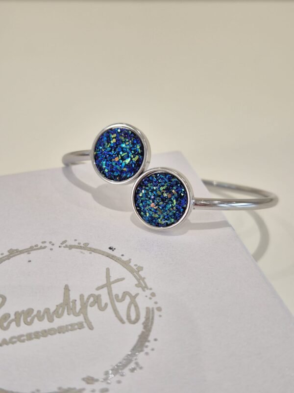 Narukvica srebrna – Starry Navy – elegantna narukvica iz kolekcije Serendipity
