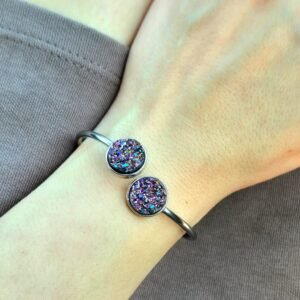 Narukvica srebrna – Midnight Amethyst – elegantna narukvica iz kolekcije Serendipity