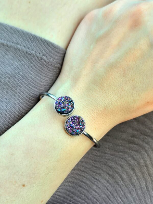 Narukvica srebrna – Midnight Amethyst – elegantna narukvica iz kolekcije Serendipity