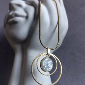 Ogrlica zlatna karika – Crystal Glow – elegantna ogrlica iz kolekcije Serendipity