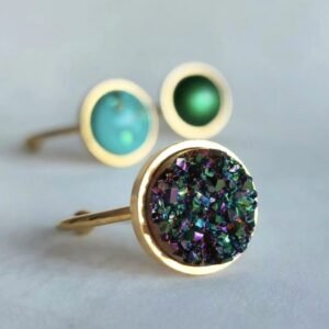 Prsten zlatni manji – Midnight Enigma – elegantna prsten iz kolekcije Serendipity