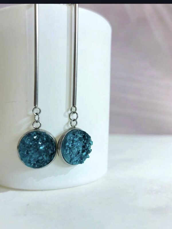 Viseće srebrne – Blue Stardust – elegantna minđuša iz kolekcije Serendipity